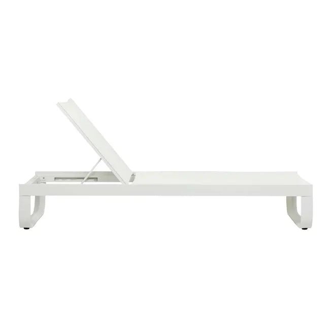 Pier Curve Sunbed - White - White - Biku Furniture & Homewares