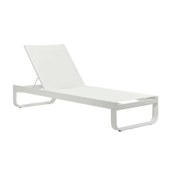 Pier Curve Sunbed - White - White - Biku Furniture & Homewares