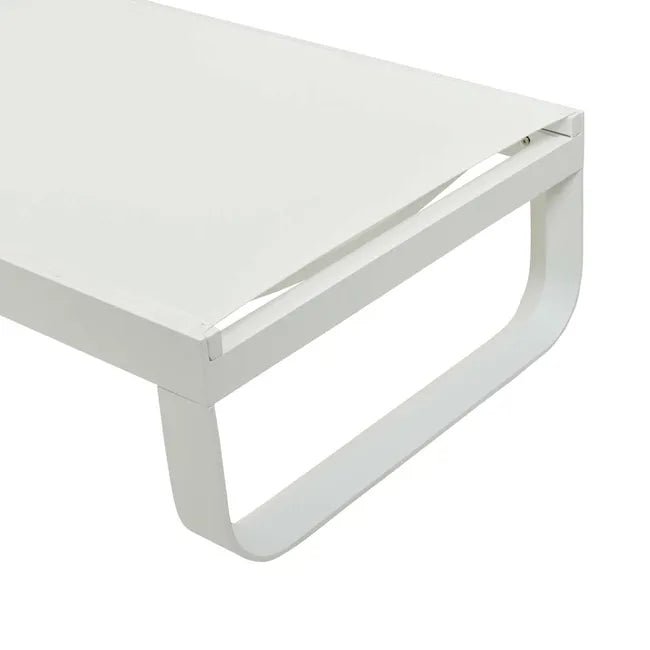 Pier Curve Sunbed - White - White - Biku Furniture & Homewares