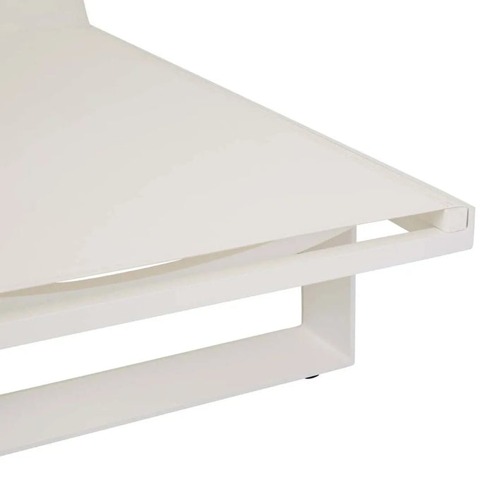 Pier Sleigh Sunbed - White - White - Biku Furniture & Homewares