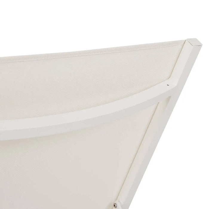 Pier Sleigh Sunbed - White - White - Biku Furniture & Homewares