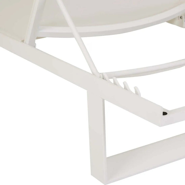 Pier Sleigh Sunbed - White - White - Biku Furniture & Homewares