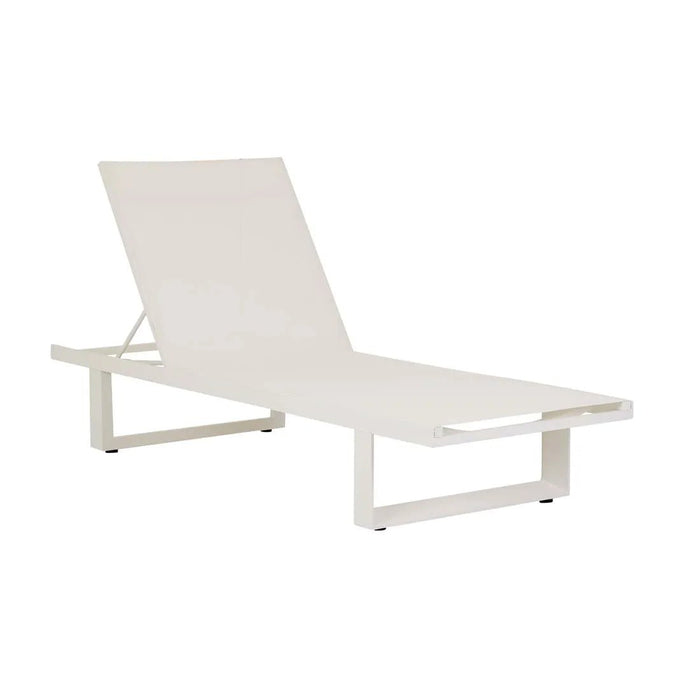Pier Sleigh Sunbed - White - White - Biku Furniture & Homewares