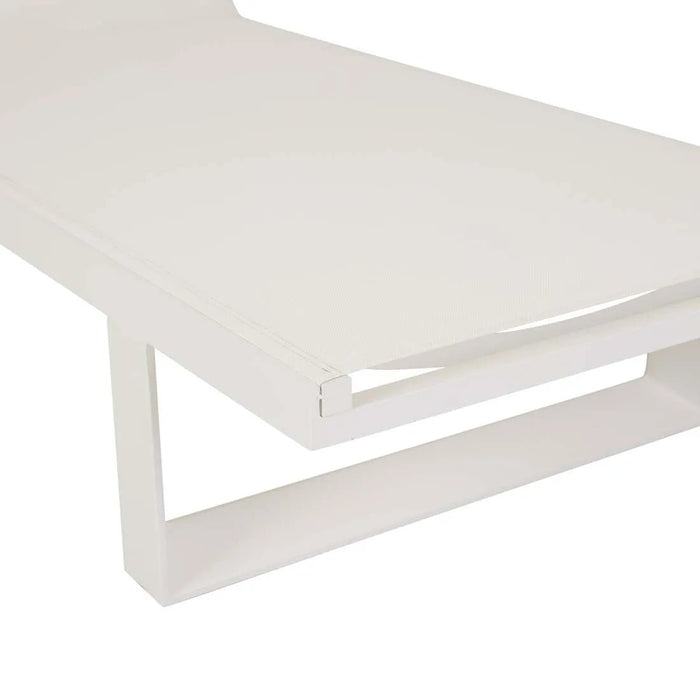 Pier Sleigh Sunbed - White - White - Biku Furniture & Homewares