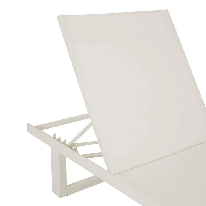 Pier Sleigh Sunbed - White - White - Biku Furniture & Homewares