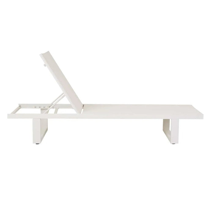 Pier Sleigh Sunbed - White - White - Biku Furniture & Homewares