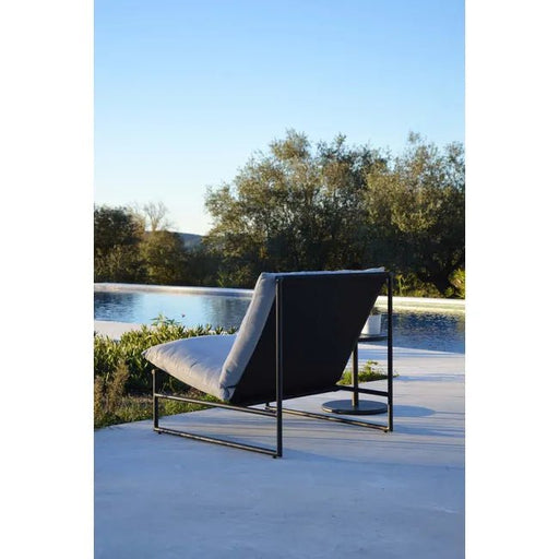 Pier Sling Occasional Chair - Dark Grey - Black - Biku Furniture & Homewares