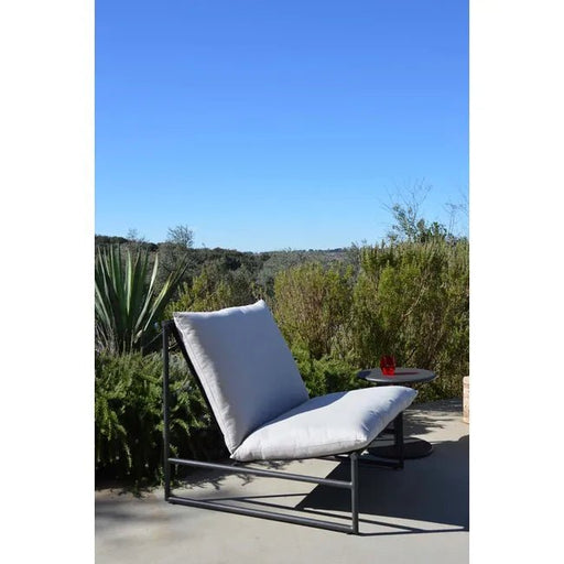 Pier Sling Occasional Chair - Light Grey - White - Biku Furniture & Homewares