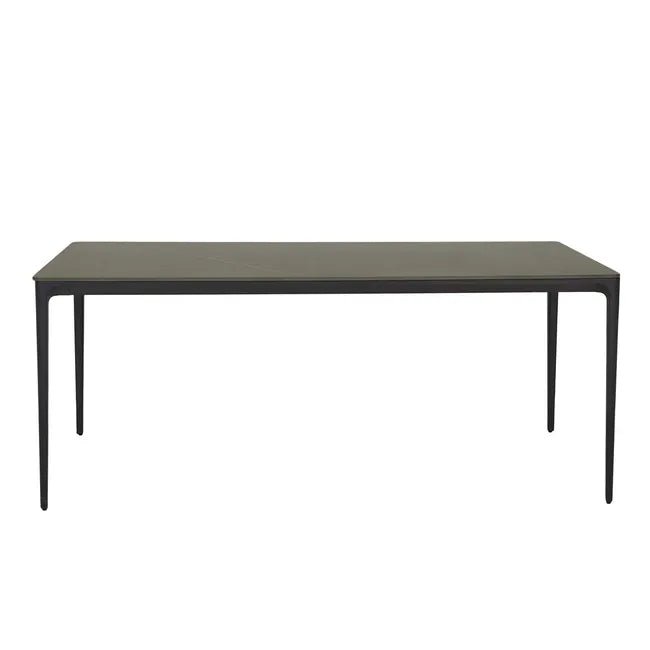 Portsea Classic Dining Tables - Grey Stone - Charcoal Aluminium - Biku Furniture & Homewares