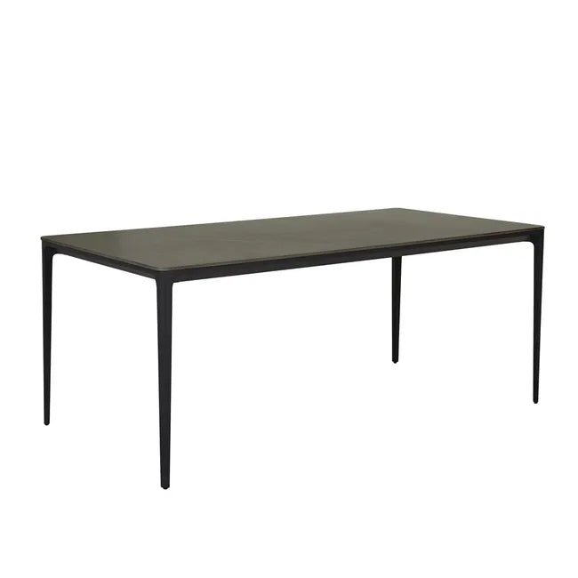 Portsea Classic Dining Tables - Grey Stone - Charcoal Aluminium - Biku Furniture & Homewares