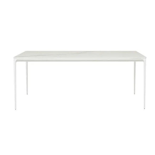 Portsea Classic Dining Tables - White Stone - White - Biku Furniture & Homewares