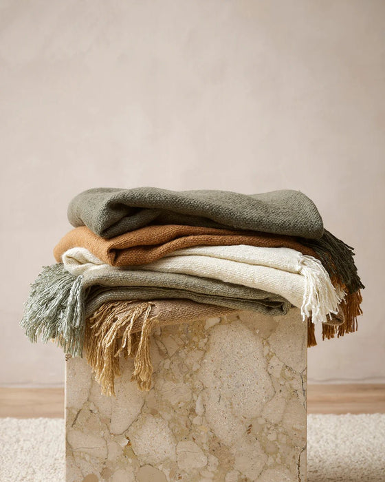 Riverside (Wool - Acrylic Mix) Throw - Biku Furniture & Homewares