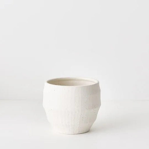Round Artisan Pot - Chalk - Biku Furniture & Homewares