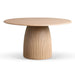 Round Dining Oak Veneer Table - Biku Furniture & Homewares