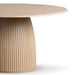 Round Dining Oak Veneer Table - Biku Furniture & Homewares