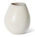 Rounded Ceramic Vase Beige - Biku Furniture & Homewares
