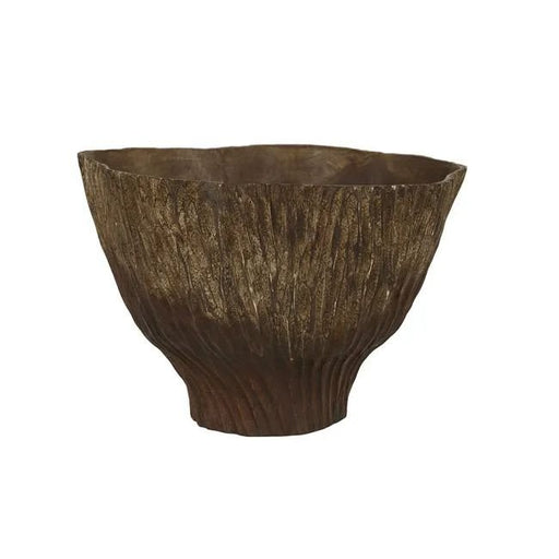 Ruffle Bowl Medium - Toffee - Biku Furniture & Homewares
