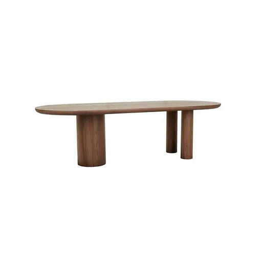 Seb Oval Dining Table - Walnut - Biku Furniture & Homewares