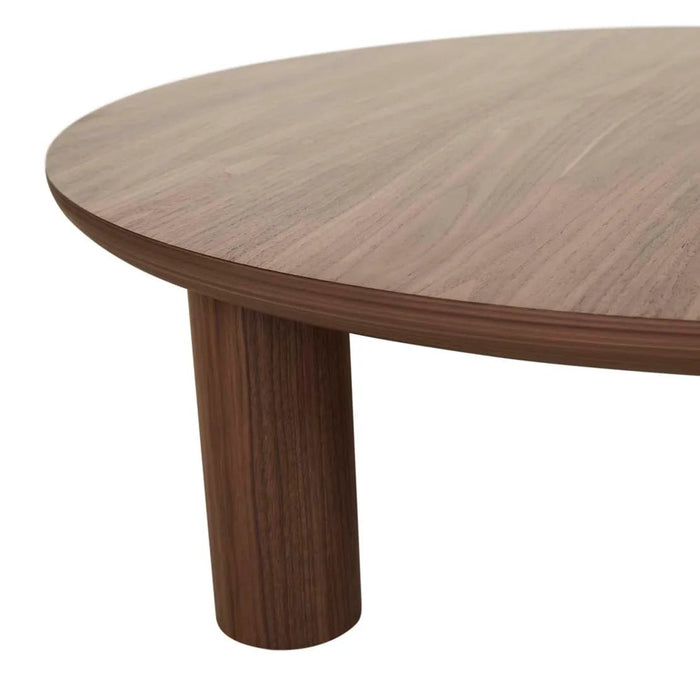 Seb Round Coffee Table - WALNUT - Biku Furniture & Homewares