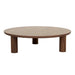 Seb Round Coffee Table - WALNUT - Biku Furniture & Homewares