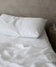 Set of 2 Linen Pillowcases – White - Biku Furniture & Homewares