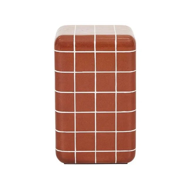 Seville Tiled Side Table 31 x 31 x 50cm - Biku Furniture & Homewares