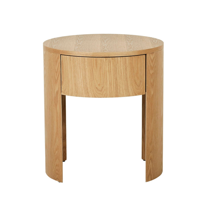 Oberon Crescent Bedside - Natural Ash