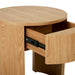 Oberon Crescent Bedside - Natural Ash
