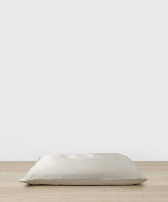 Silk Linen Flip Pillowcase – Smoke - Biku Furniture & Homewares