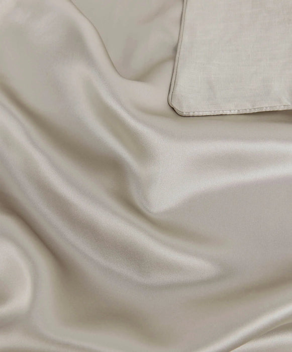 Silk Linen Flip Pillowcase – Smoke - Biku Furniture & Homewares
