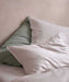 Silk Linen Flip Pillowcase – White - Biku Furniture & Homewares