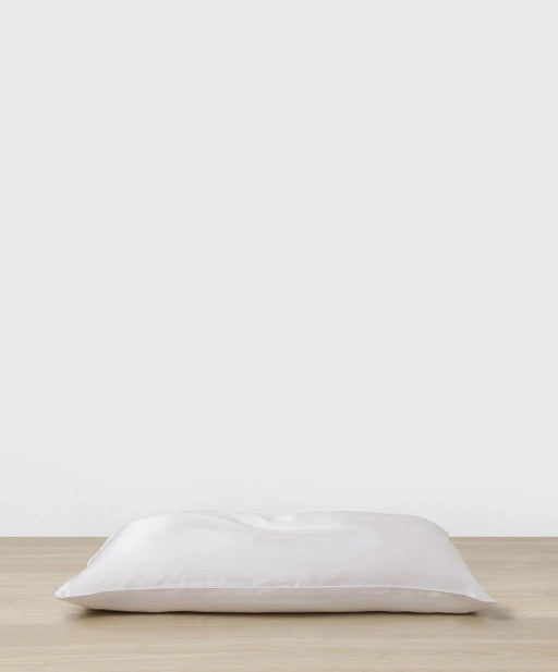 Silk Linen Flip Pillowcase – White - Biku Furniture & Homewares