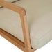 Sketch Nysse Occasional Chair - Limestone Leather - Light Oak 76 x 91 x 92cm - Biku Furniture & Homewares