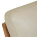 Sketch Nysse Occasional Chair - Limestone Leather - Light Oak 76 x 91 x 92cm - Biku Furniture & Homewares