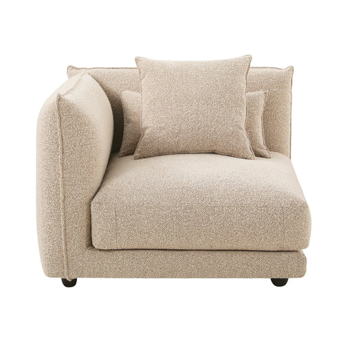 Felix Crest 1 Seater Left Corner Sofa - Moonbeam
