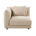 Felix Crest 1 Seater Left Corner Sofa - Moonbeam