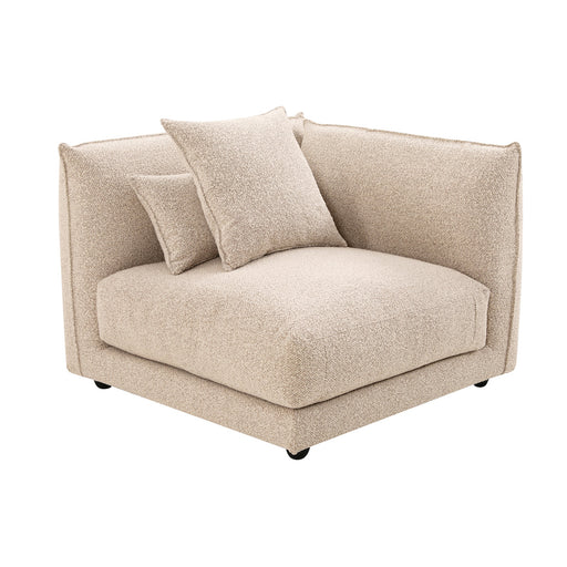 Felix Crest 1 Seater Left Corner Sofa - Moonbeam
