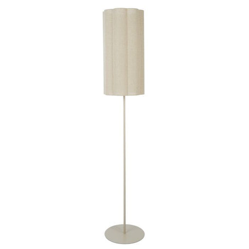 Solenne Linen Floor Lamp - Biku Furniture & Homewares