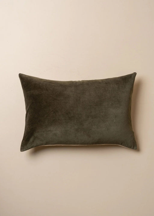 Sona Linen Velvet Cushion Lumbar - Biku Furniture & Homewares
