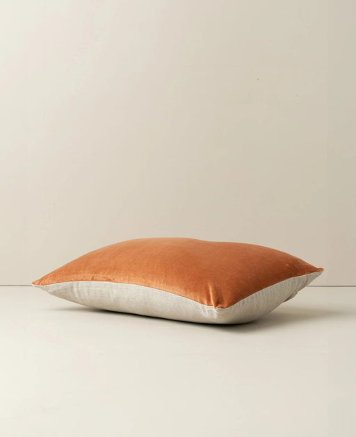 Sona Linen Velvet Cushion Lumbar - Biku Furniture & Homewares