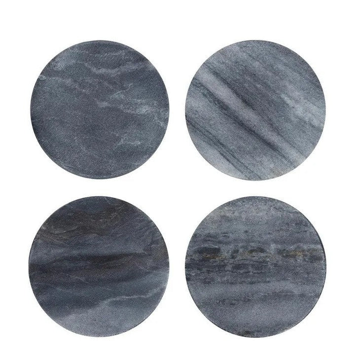 Stonehaven Round Marble Coaster - Biku Furniture & Homewares