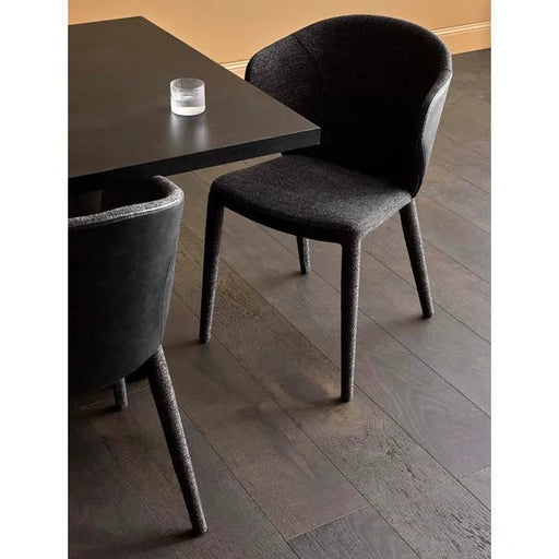 Theo Dining Chair - Lead Speckle - Black - Biku Furniture & Homewares