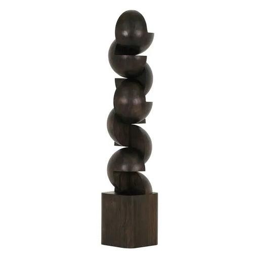 Theron Curve Floor Sculpture - Ebony - Biku Furniture & Homewares