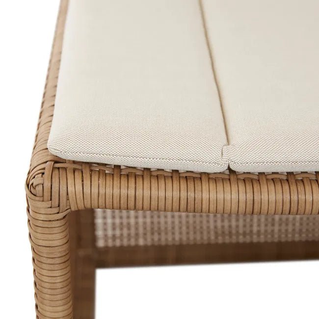 Tide Isle Dining Chair - Natural - Canvas Sand 51 x 59 x 82cm - Biku Furniture & Homewares