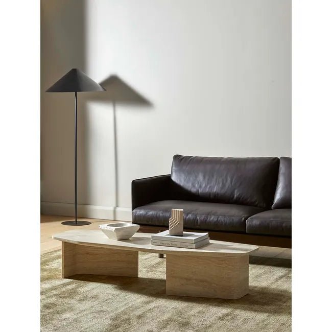 Tolv Pensive 3 Seater Sofa - Cigar Leather - Smoked Oak - Biku Furniture & Homewares