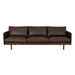 Tolv Pensive 3 Seater Sofa - Cigar Leather - Smoked Oak - Biku Furniture & Homewares
