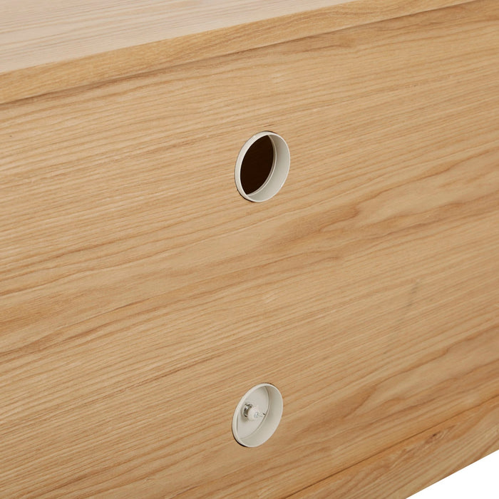 Oberon Crescent Entertainment Units - Natural Ash