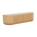 Oberon Crescent Entertainment Units - Natural Ash