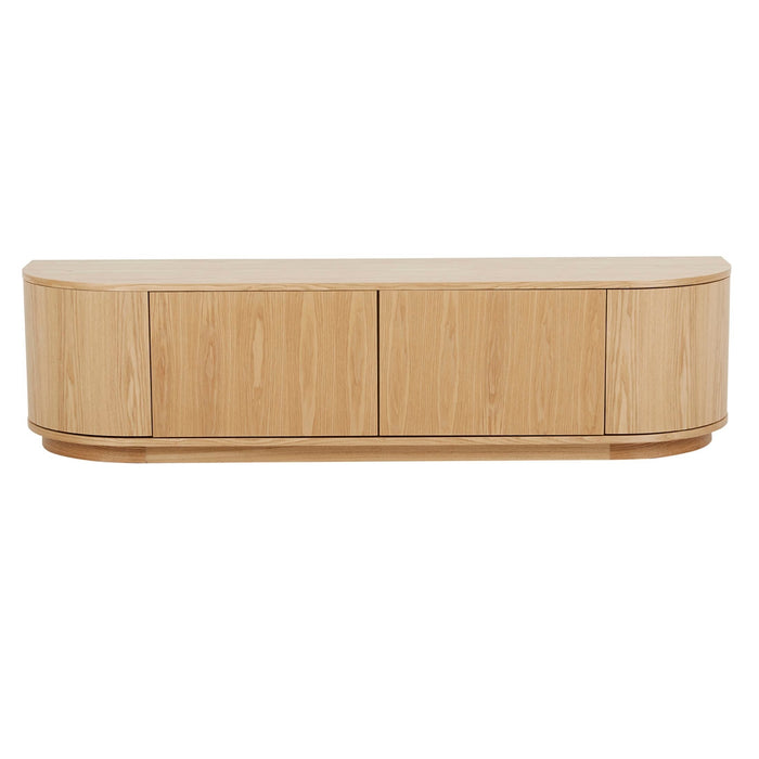 Oberon Crescent Entertainment Units - Natural Ash
