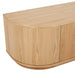 Oberon Crescent Entertainment Units - Natural Ash